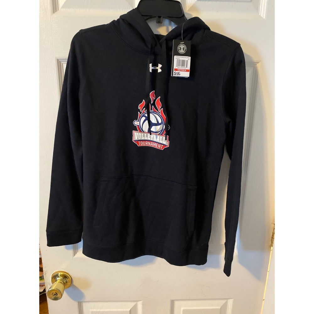 Under Armour Womens ColdGear Volleyball Tournament Hoodie Black XS 1300261-001
